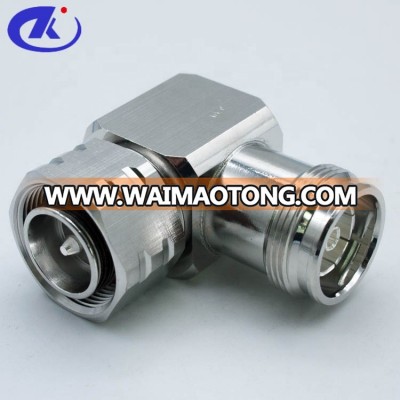 Factory Sell Low loss 4.3/10 male to female right Angle RF Adapter